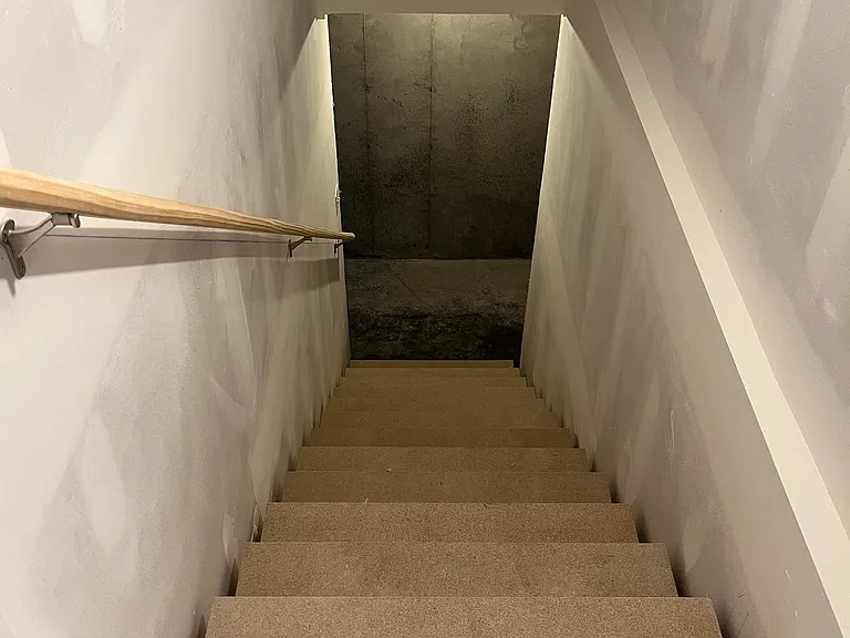 Stairs to the unfinished basement