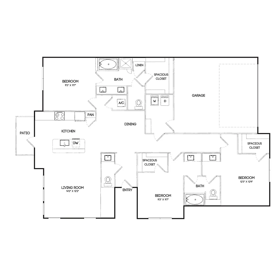 Floor plan TH3