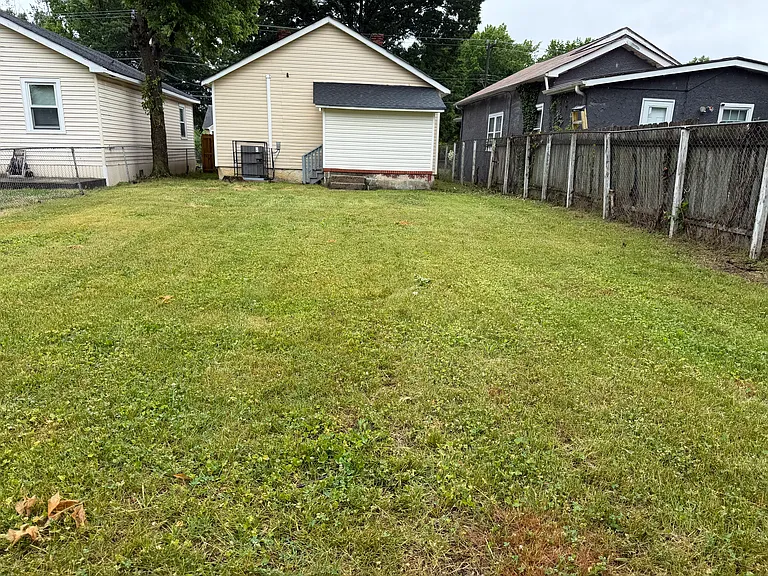larger fenced in back yard