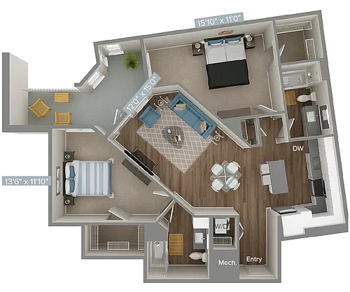 Floor plan B7-1034