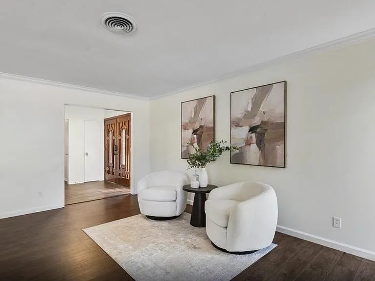 From the living room with view of front door