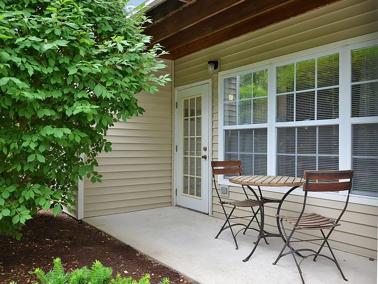 Patios on first floor apartment homes