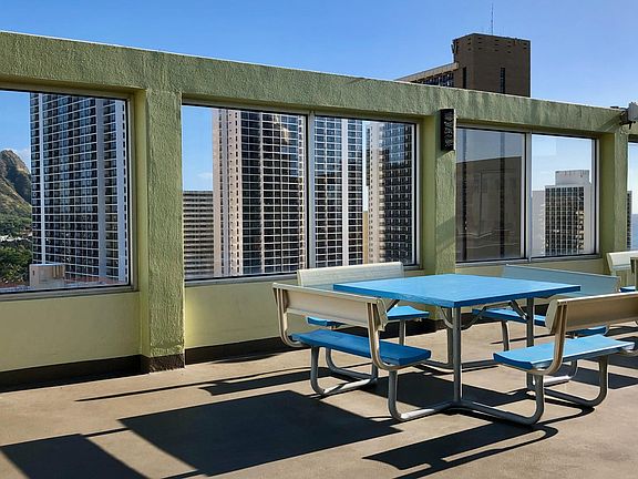 Panoramic views from the rooftop BBQ deck.
