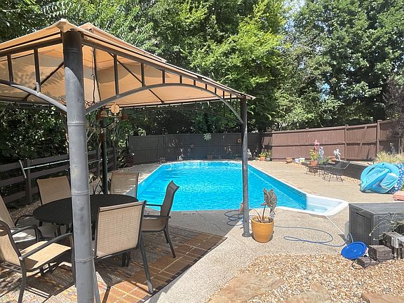 Beautiful gazebo on oversized pool deck