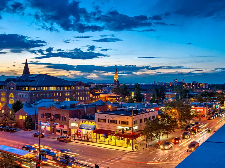 Next to the University of Denver