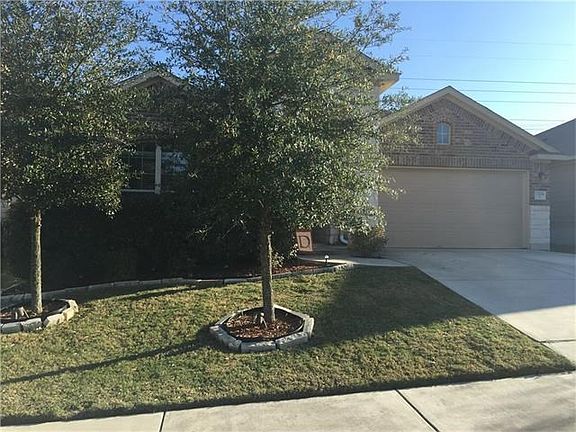 limestone planter edging, mature bushes and growing live oaks