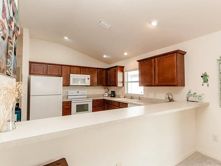 Kitchen from dining room