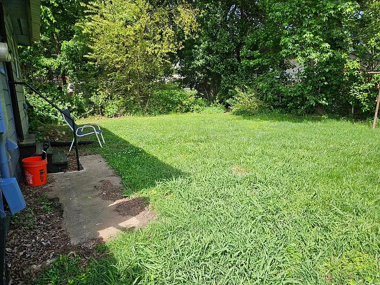 Back yard to left