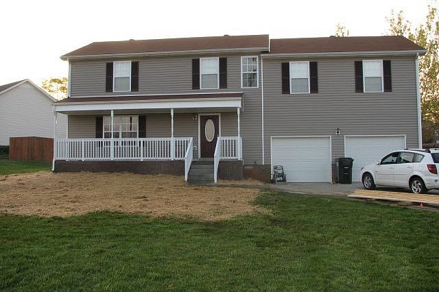 Just after the new front porch was built