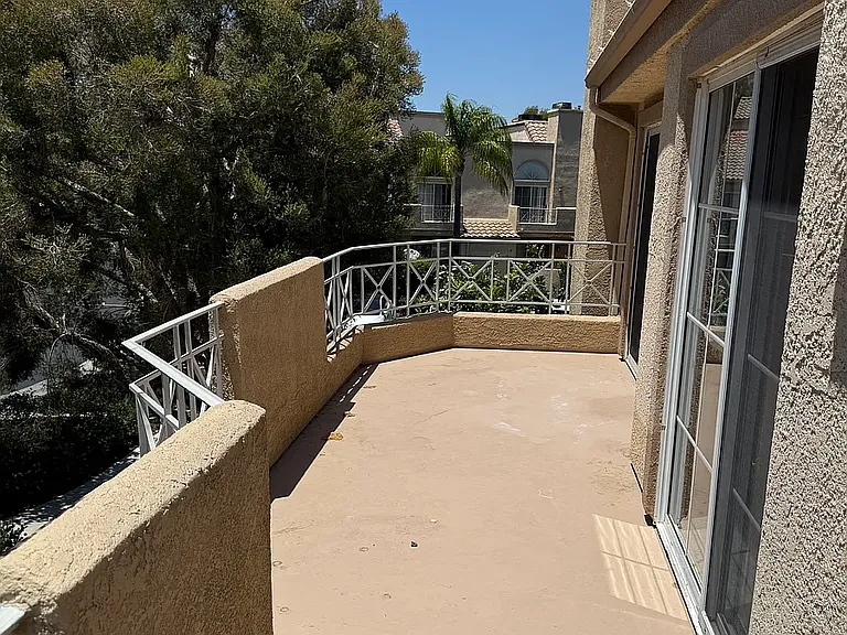 Balcony from primary bedroom and also living area