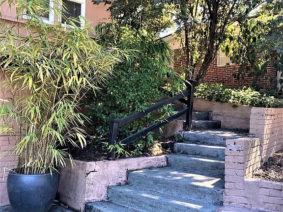 Front steps up to this apartment