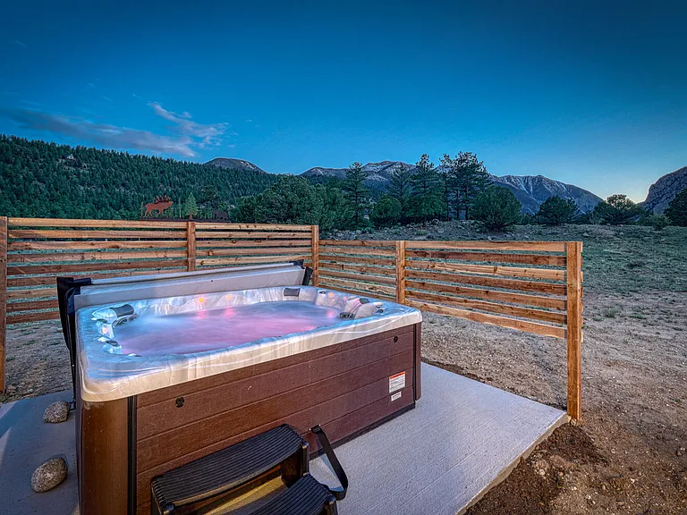 The hot tub is the best place to wind down after a long hike or ski trip. Sip a beverage and enjoy the night sky.