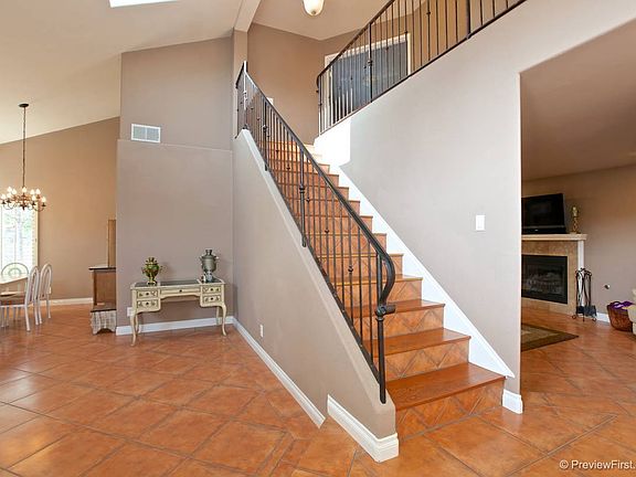 Living & dining room, stairs