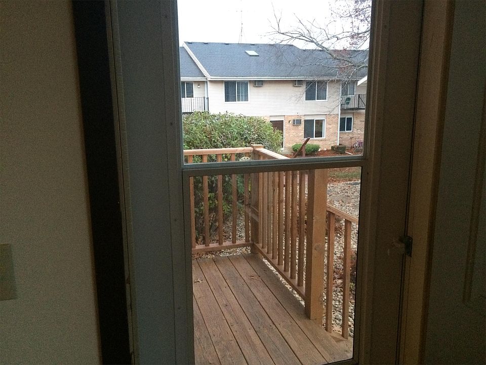 Private patio off the living room