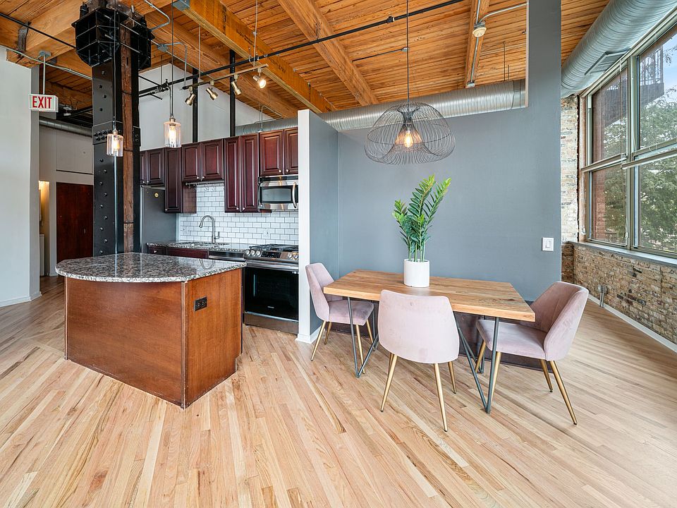 Open concept with enough space for dedicated dining table