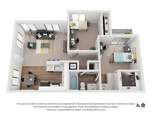 Floor plan 2X125