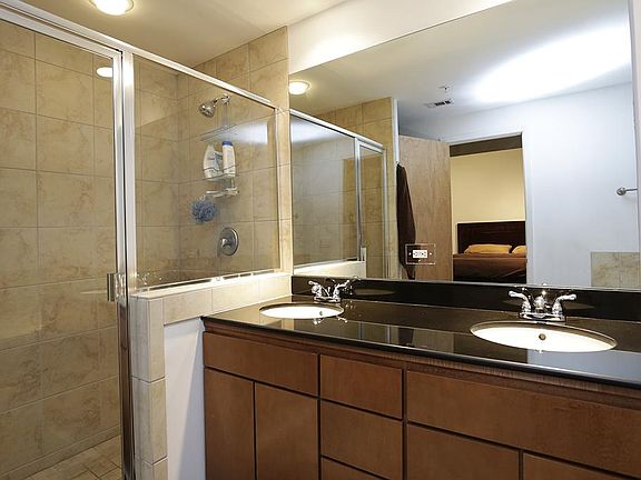 The master bath also has a walk-in shower.