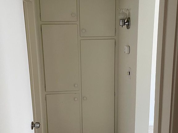 Hall with linen closet