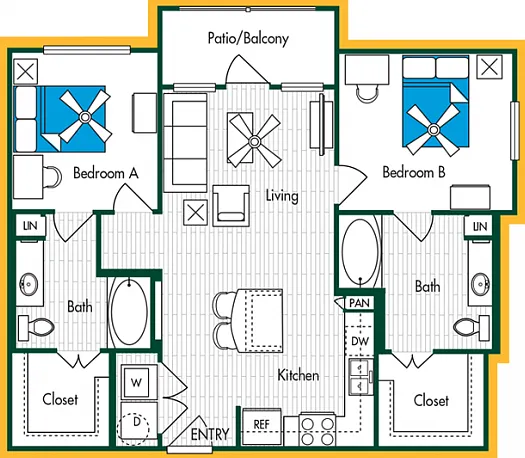 2BR/2BA - B2 A 2BR/2BA - B2 A
