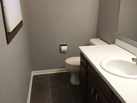 1/2 bath by master bedroom 