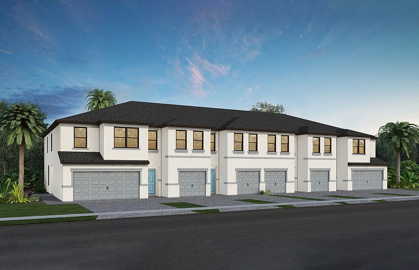 6-Unit Rowan Ivy Exterior FM1A in Toque White