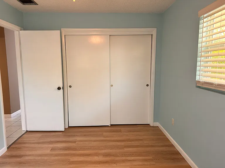 Second bedroom with large double closet