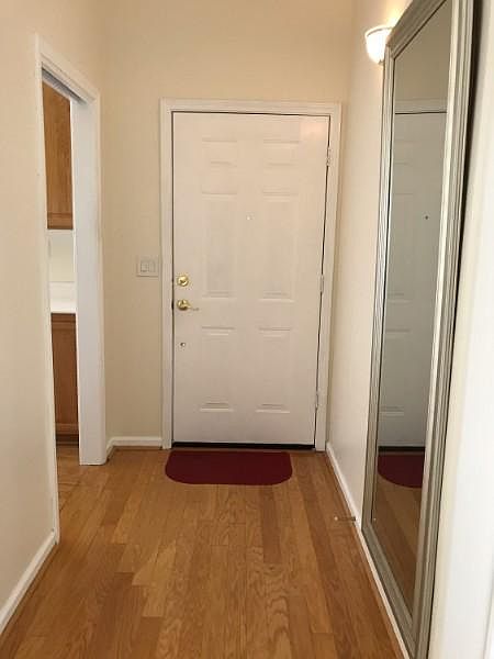 The unit entry door