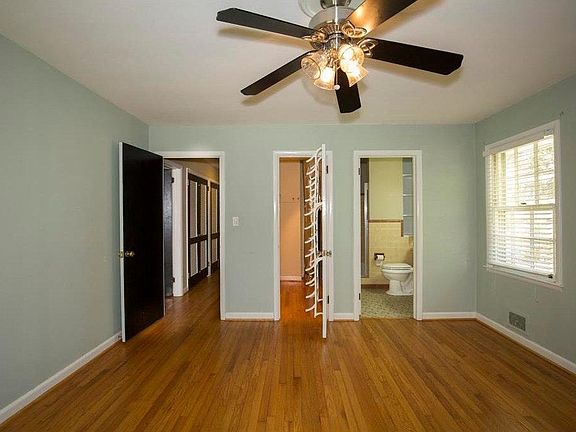 Master bedroom with walk in closet