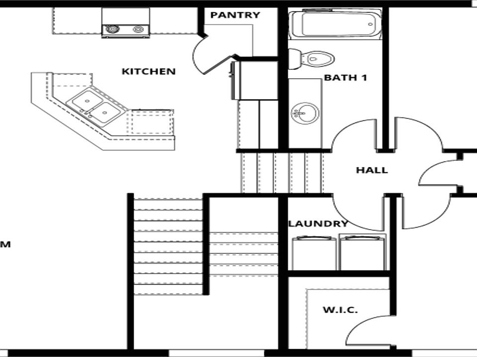 The St. Kristy floor plan- upper level