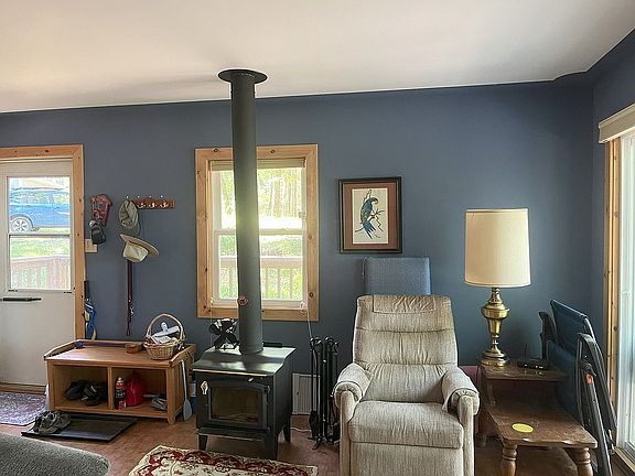 woodstove in living room