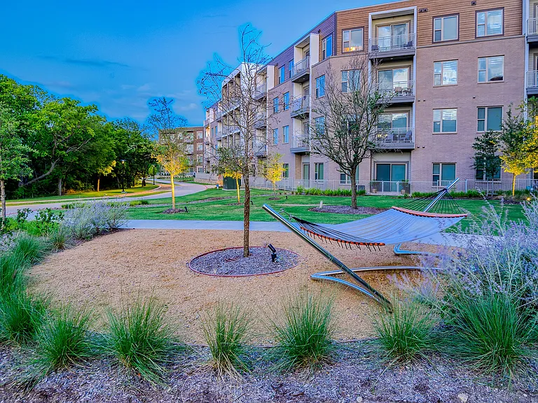 Relax in our hammock garden