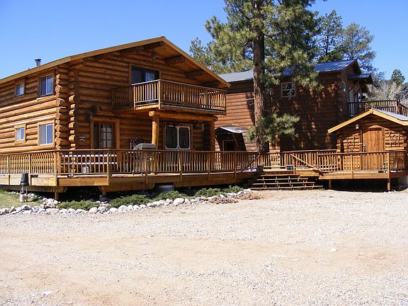 The back view of our cabins.