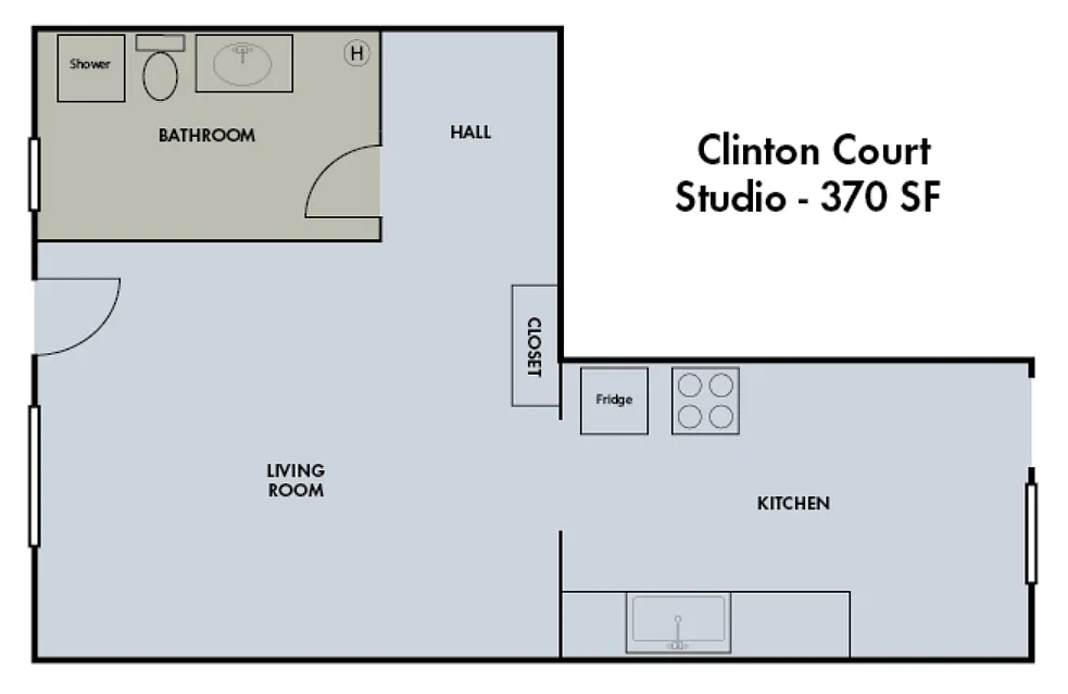 Floor plan Studio