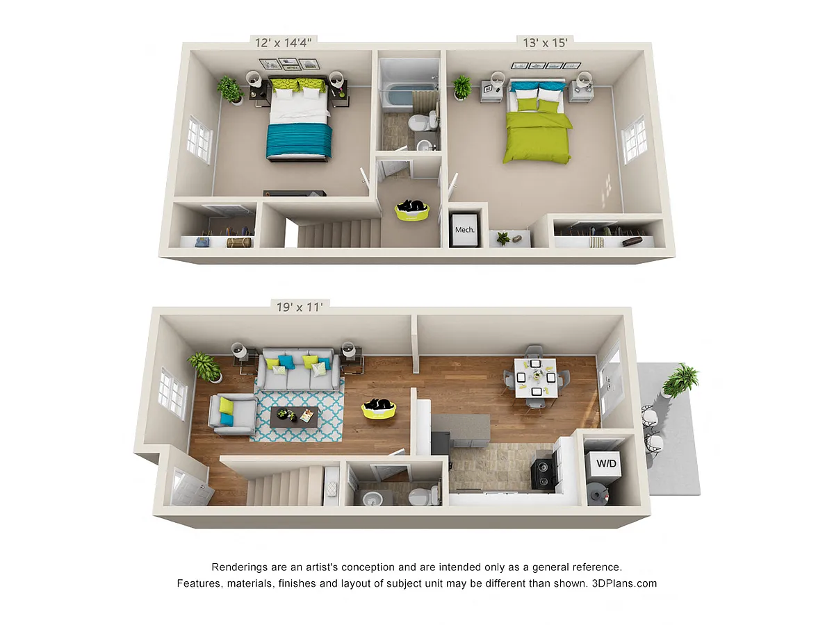 Floor plan Sheridan (Townhouse)
