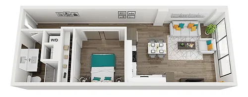 Floor plan Urban One-Bedroom
