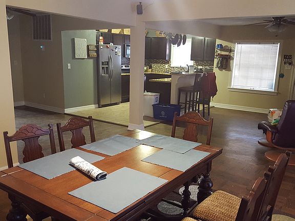 dining room, view to kitchen