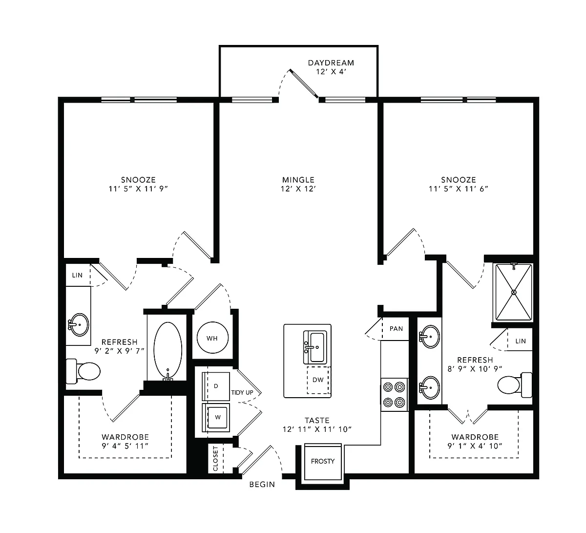 Floor plan B1