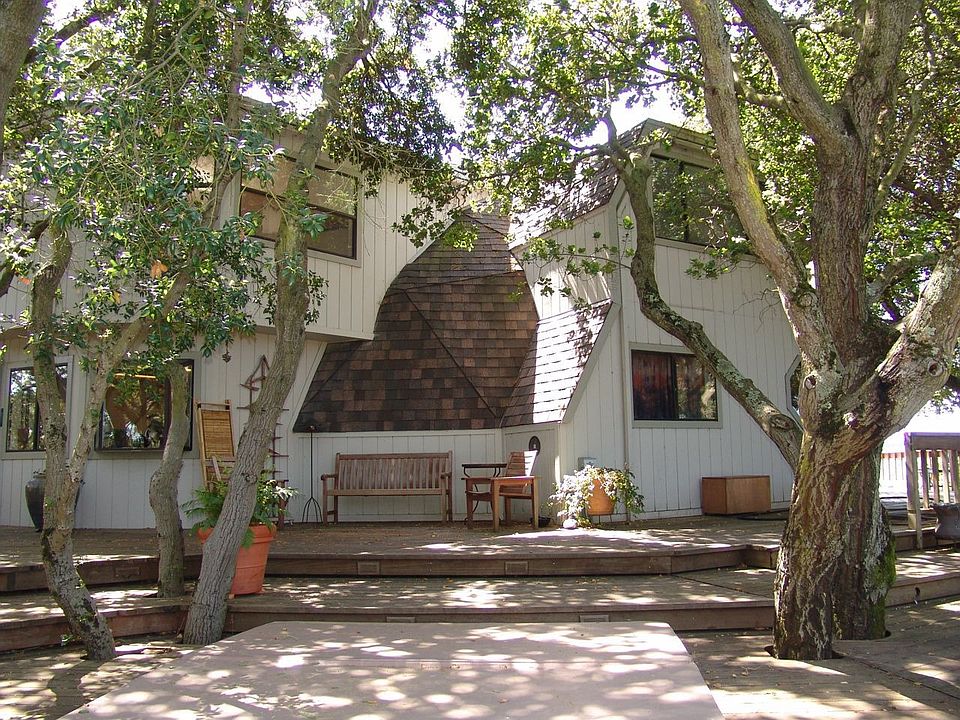 house photographed from near spa