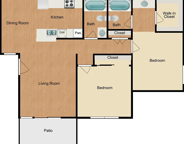 Plan D Floorplan Diagram