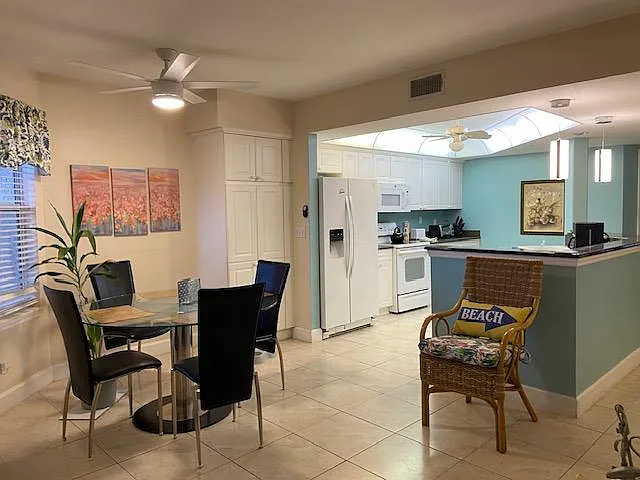Kitchen and dining view