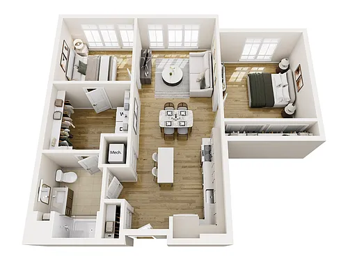 Floor plan B61