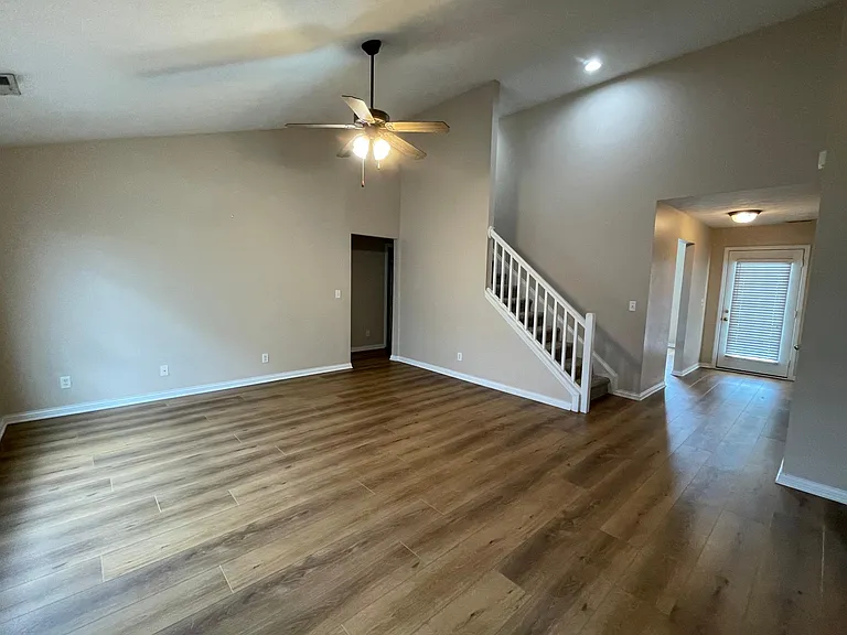 Living room from back door