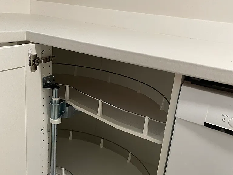 Lazy Susan inside cabinet