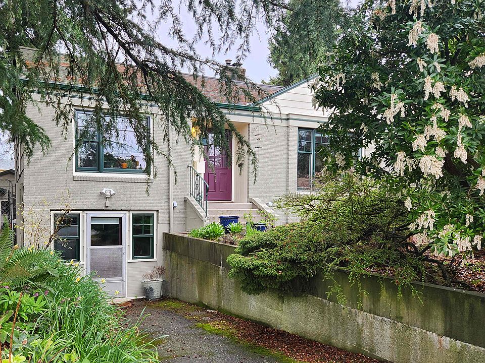 From the street with owner's house above.