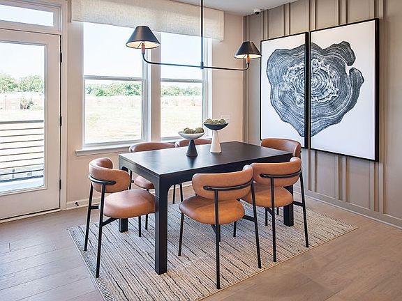 Open and bright dining area