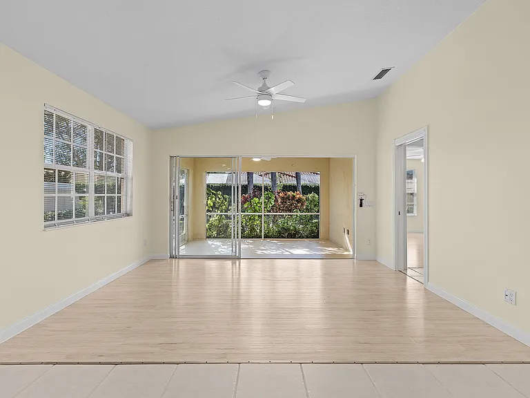 family room with lanai