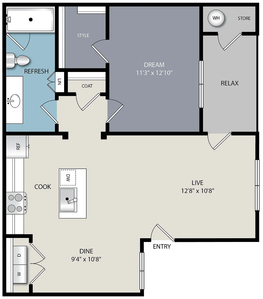 Floor plan A1A