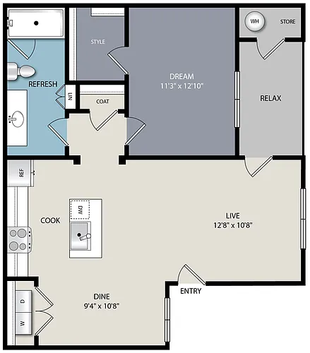 Floor plan A1A