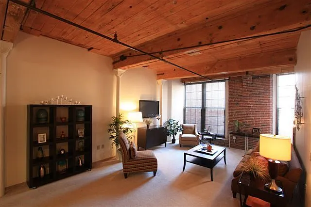 Living Room With High Ceilings