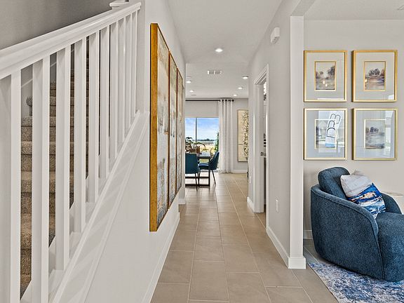 Entry to the Highbourne with the flex space by DRB Homes in Hamilton Bluff.